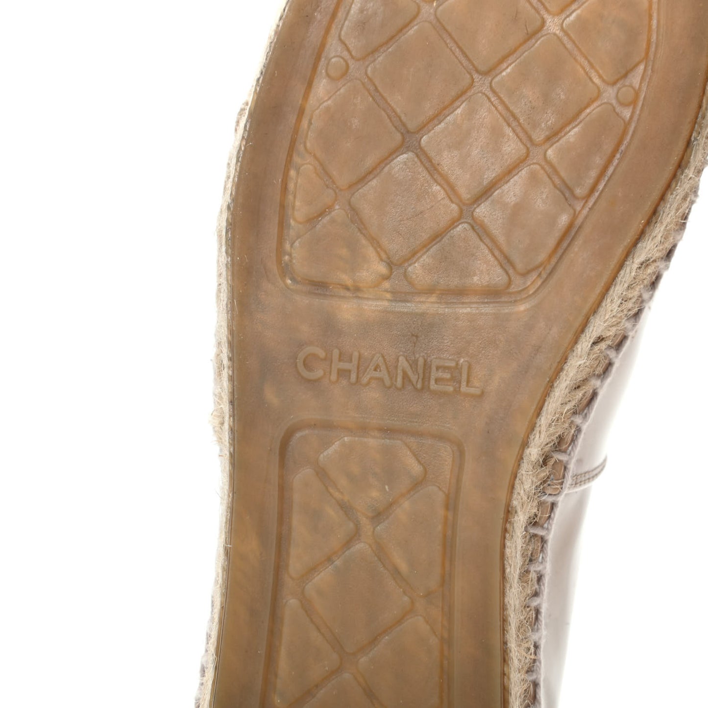 Patent CC Espadrilles 39 Beige