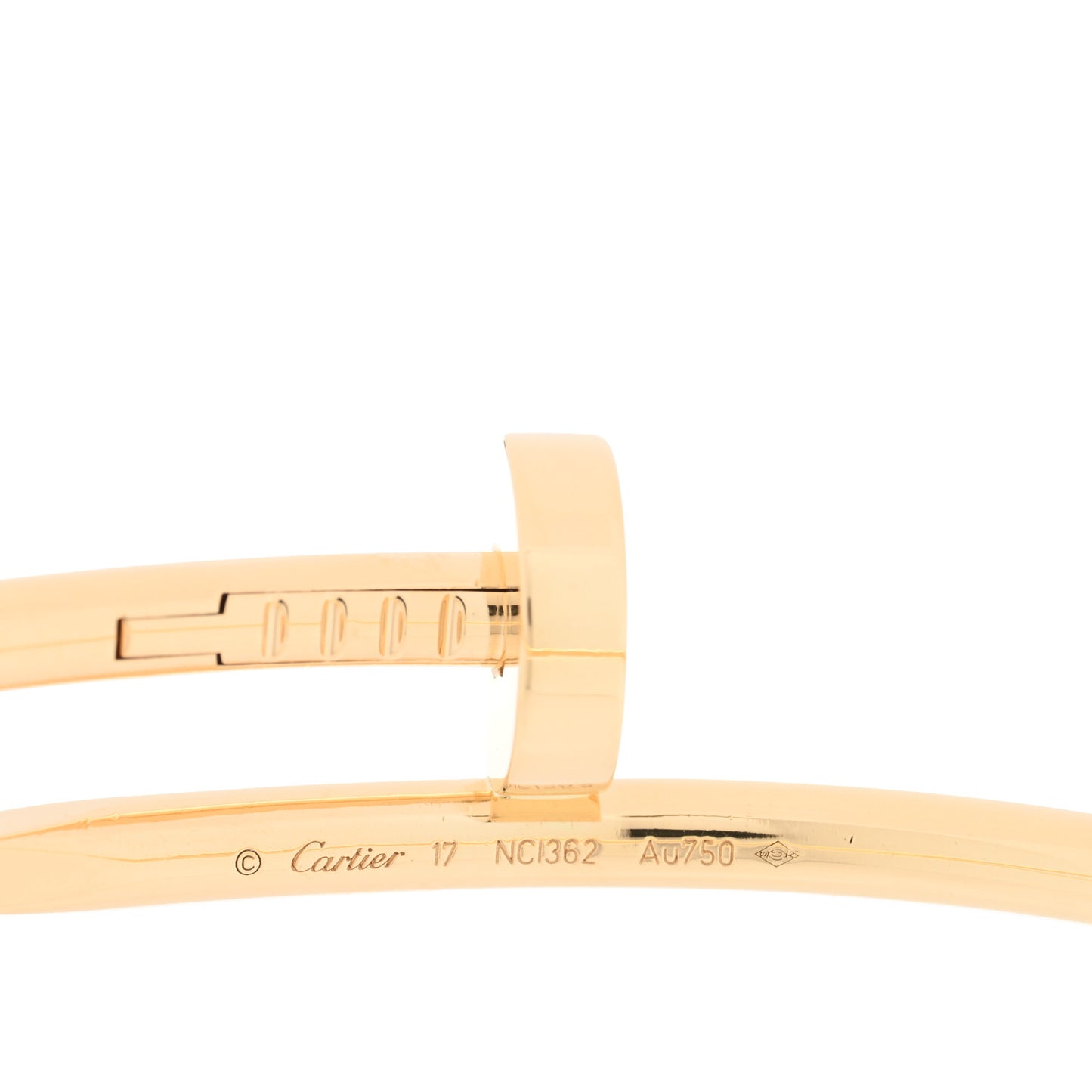 18K Yellow Gold Juste Un Clou Bracelet 17