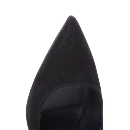 Louis Vuitton Suede Pumps 37 Black 10 of 10