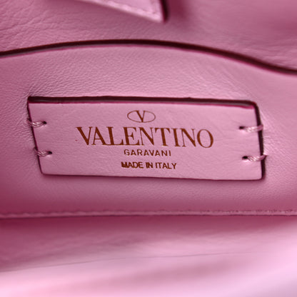 Valentino Garavani Nappa Mini Roman Stud The Handle Bag Pink Borealis 5 of 9