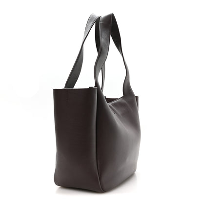 Saint Laurent Smooth Calfskin Bea Tote Dark Currant 3 of 11