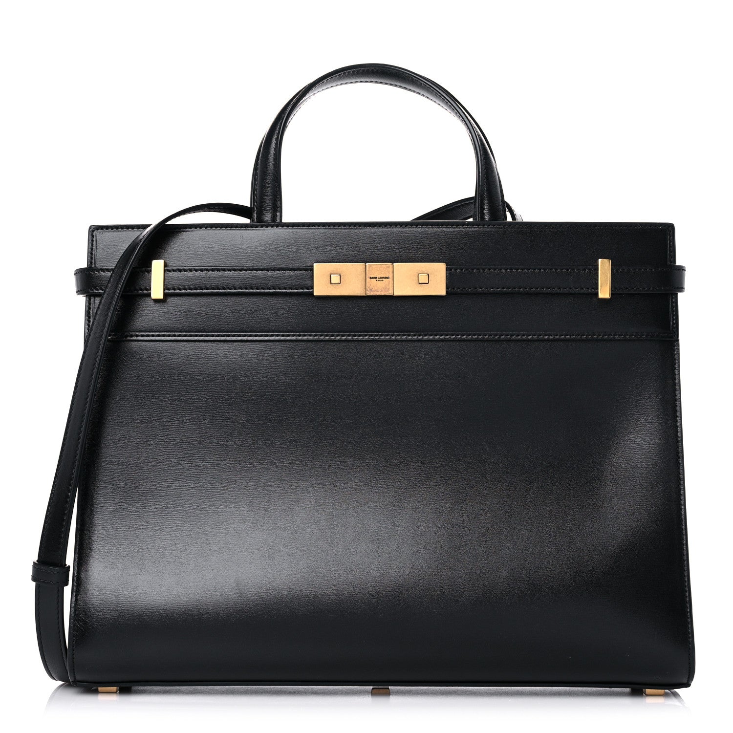 Saint Laurent Calfskin Small Manhattan Shopper Tote Black 1 of 14