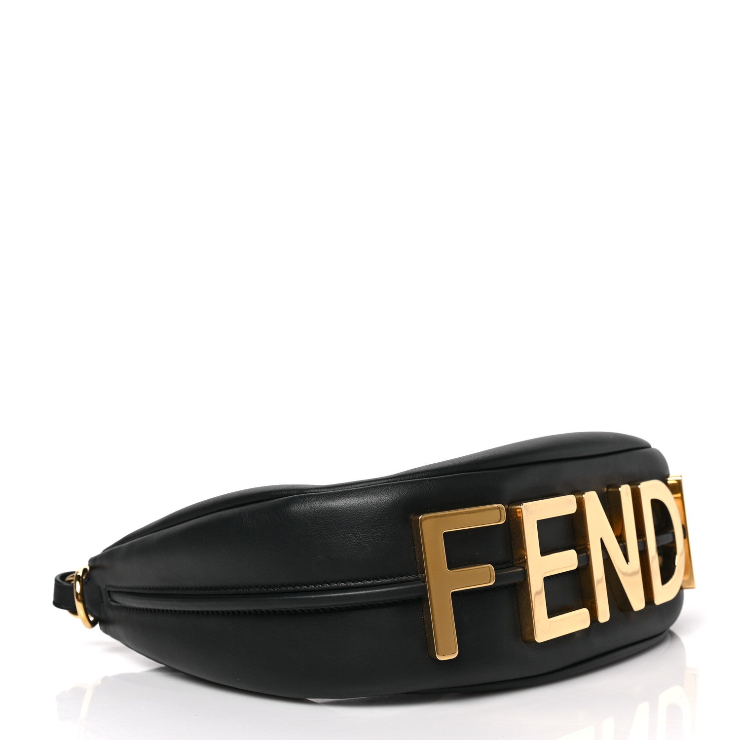 Fendi Vitello Grace Matte Small Fendigraphy Hobo Bag Black 4 of 8