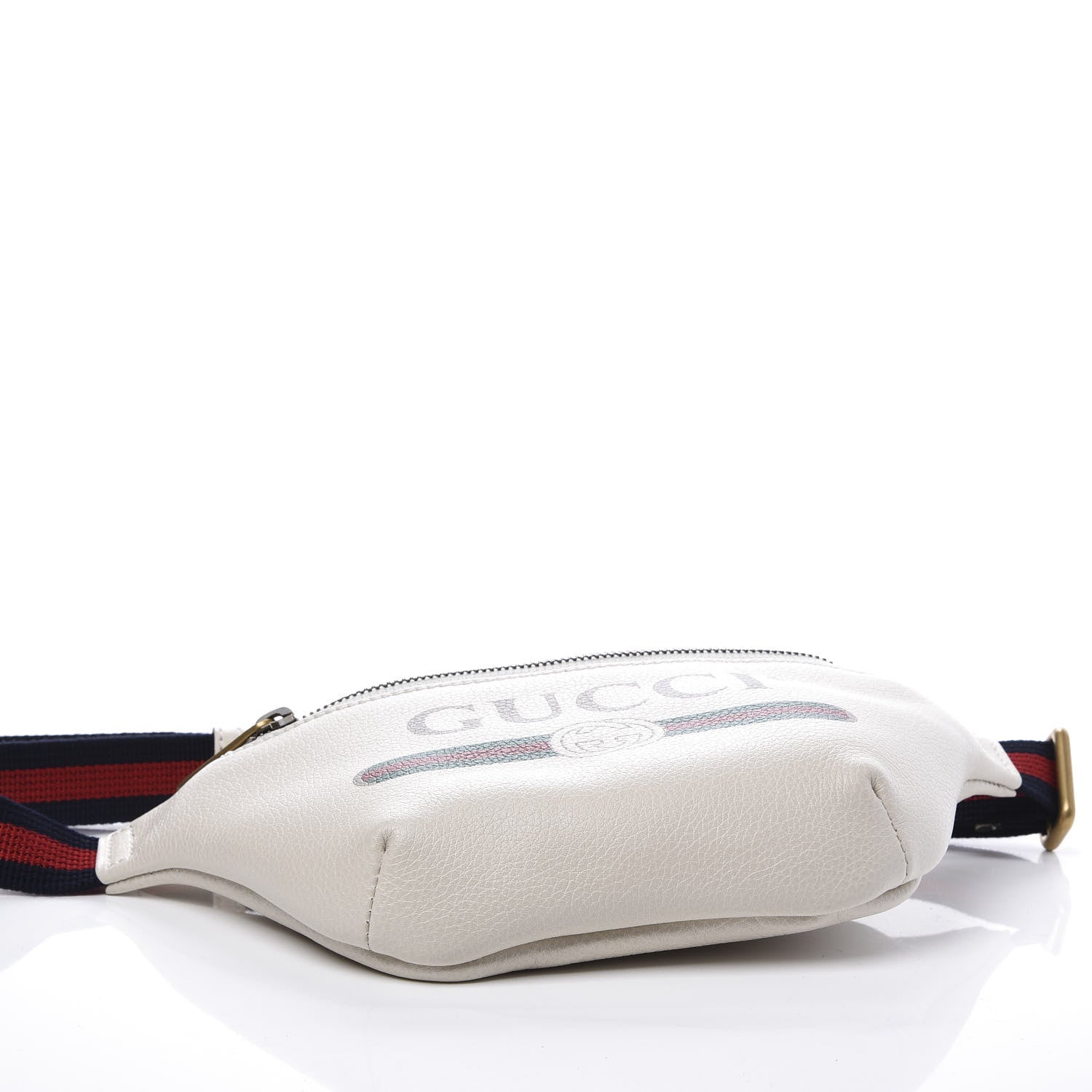 Gucci Grained Calfskin Small Logo Belt Bag White 3 of 10