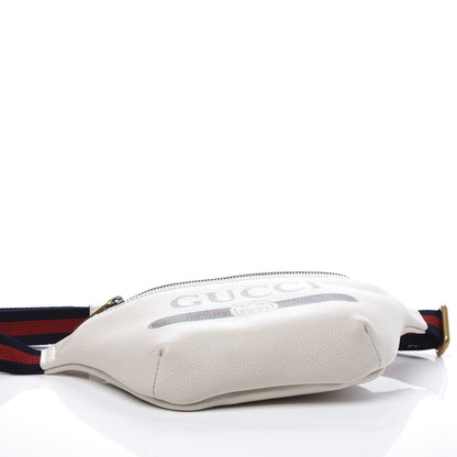Gucci Grained Calfskin Small Logo Belt Bag White 3 of 10
