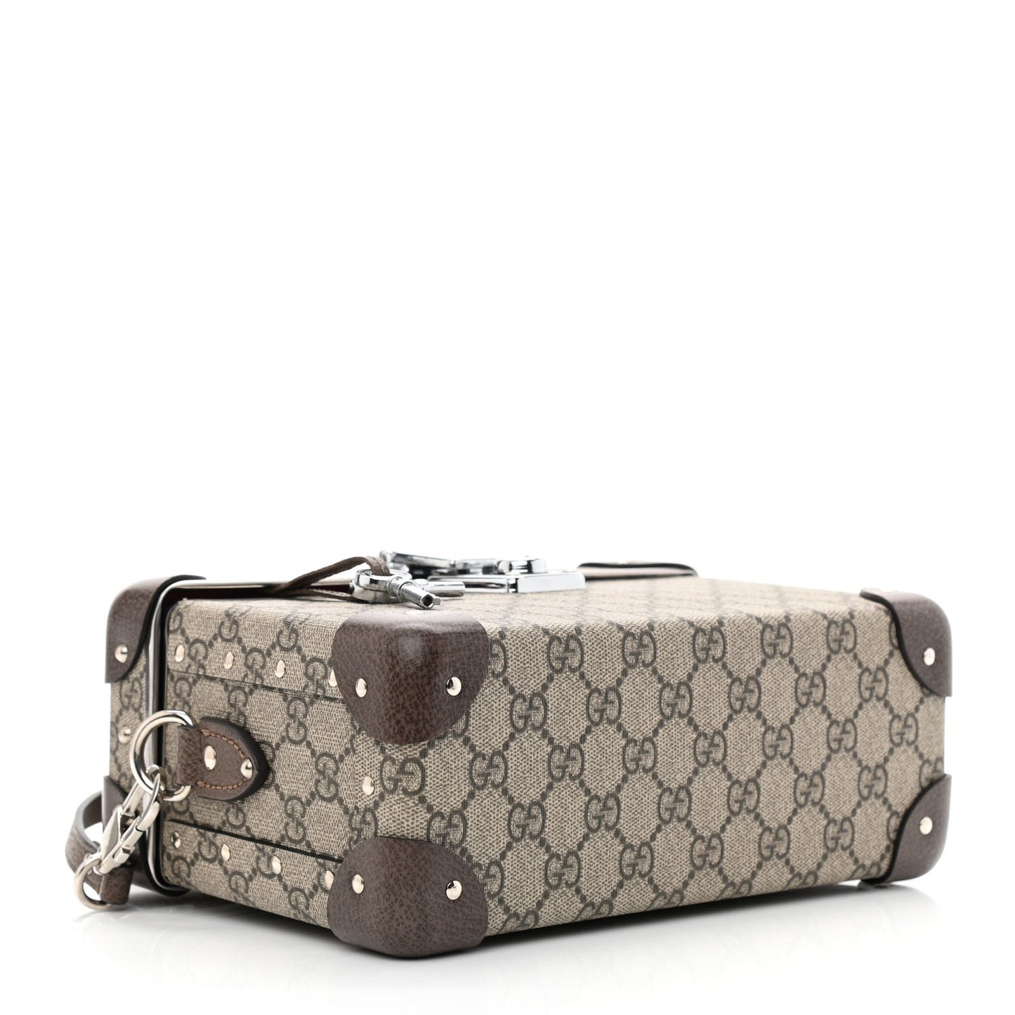 GG Supreme Monogram Globe-Trotter Beauty Case Brown