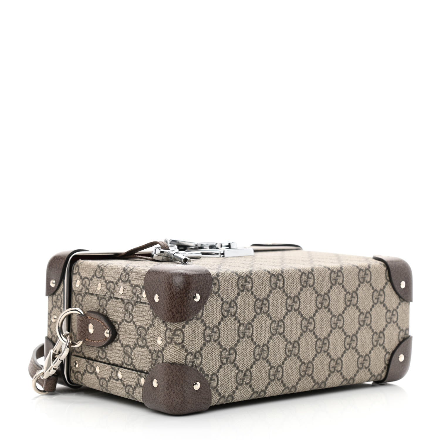 Gucci GG Supreme Monogram Globe-Trotter Beauty Case Brown 4 of 10
