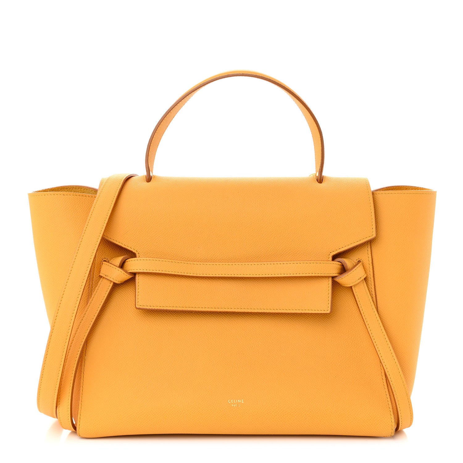 Celine Grained Calfskin Mini Belt Bag Amber 1 of 12