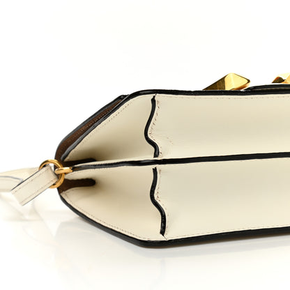 Jimmy Choo Calfskin Madeline Shoulder Bag White 4 of 9