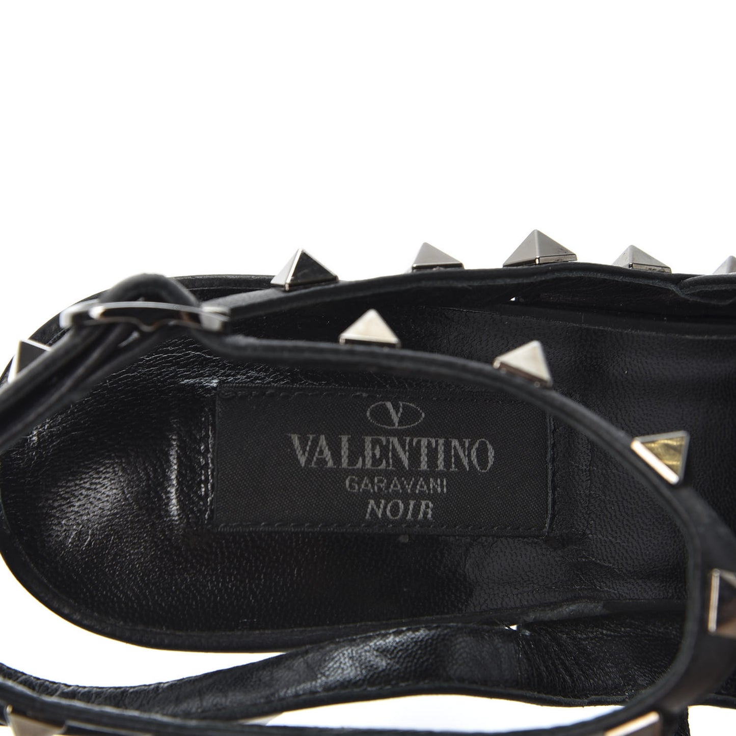 Patent Rockstud Ankle Strap Pumps 39 Black
