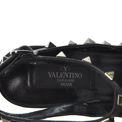 Valentino Garavani Patent Rockstud Ankle Strap Pumps 39 Black 8 of 12