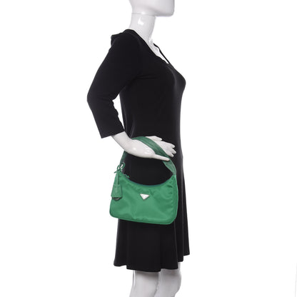 Prada Tessuto Nylon Mini Re-Edition 2000 Bag Menta 2 of 11
