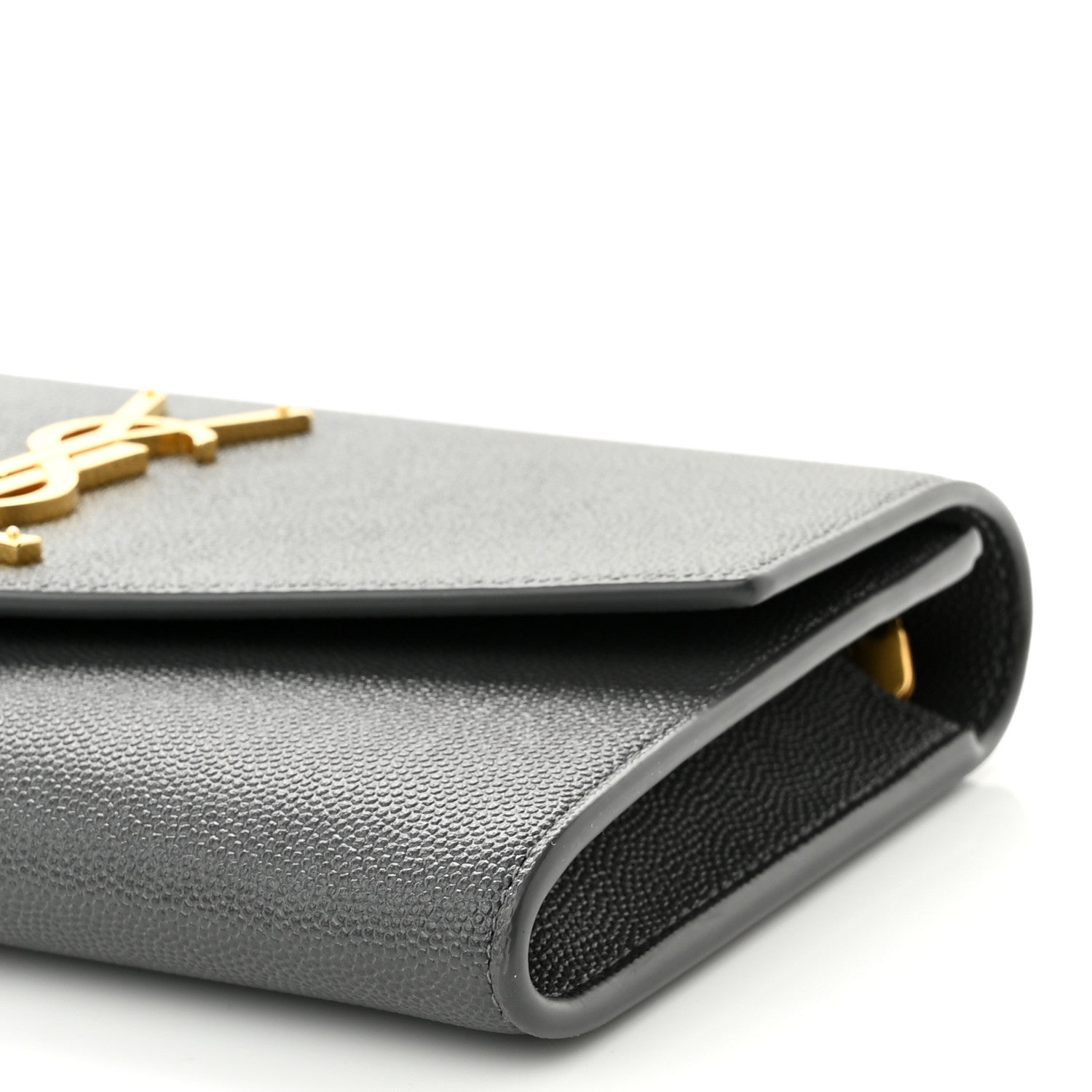 Saint Laurent Grain De Poudre Uptown Chain Wallet Storm 11 of 11