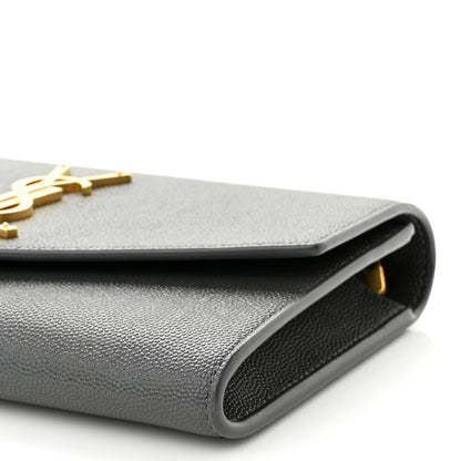 Saint Laurent Grain De Poudre Uptown Chain Wallet Storm 11 of 11