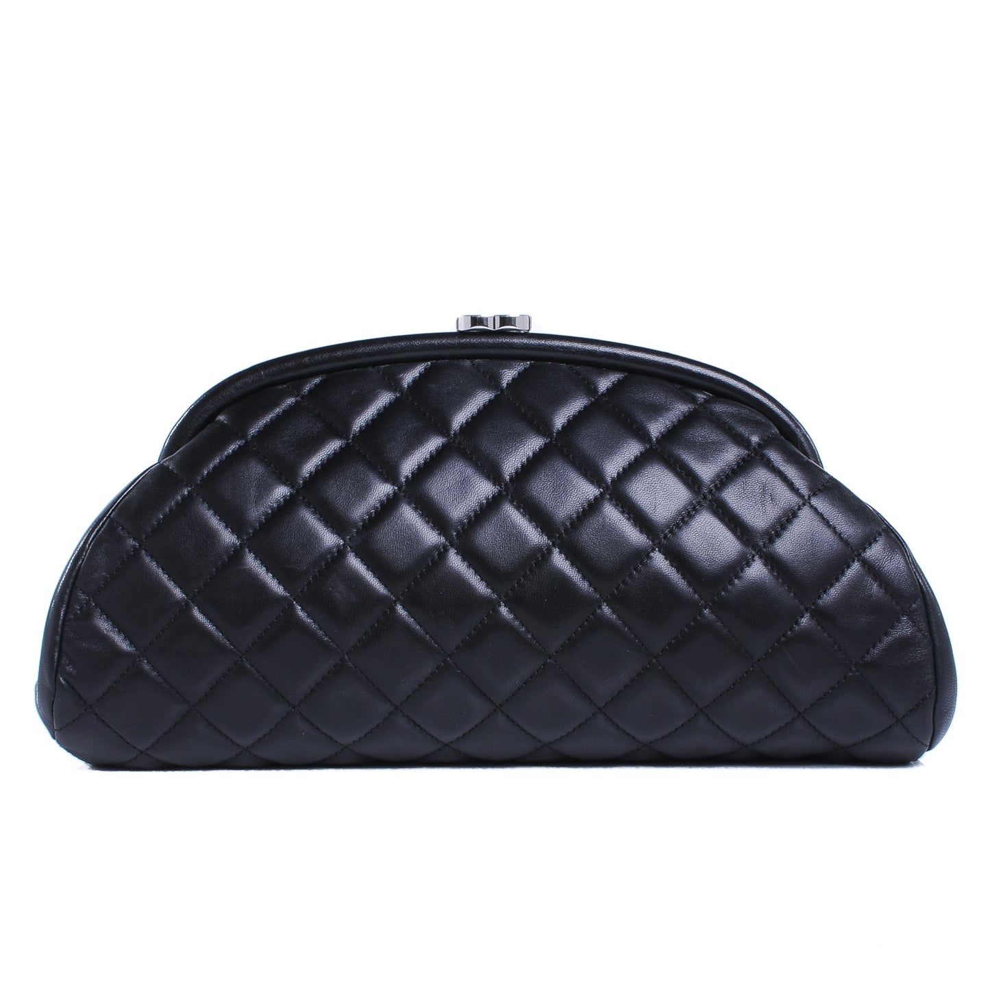 Lambskin Quilted Timeless Clutch Black