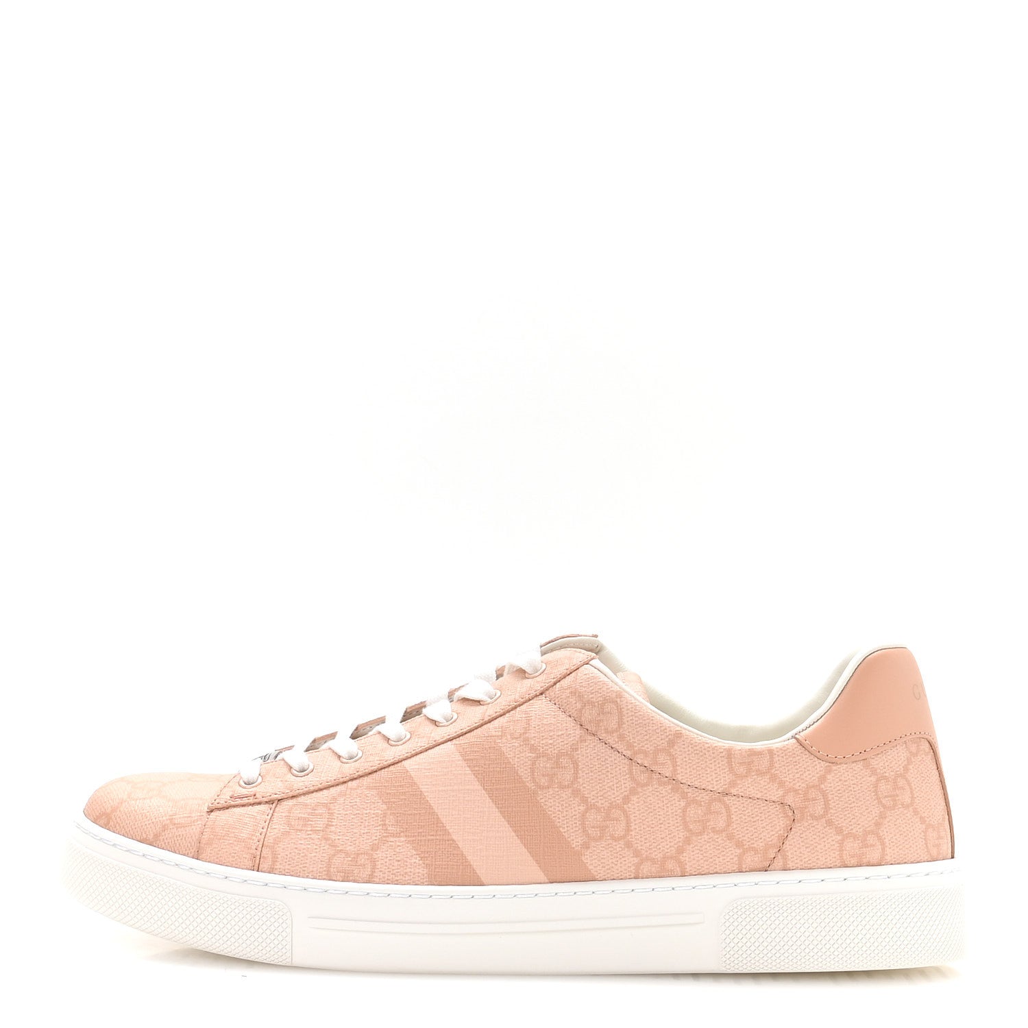 Gucci GG Supreme Tonal Web Womens New Ace Sneakers 41 Pink 1 of 8