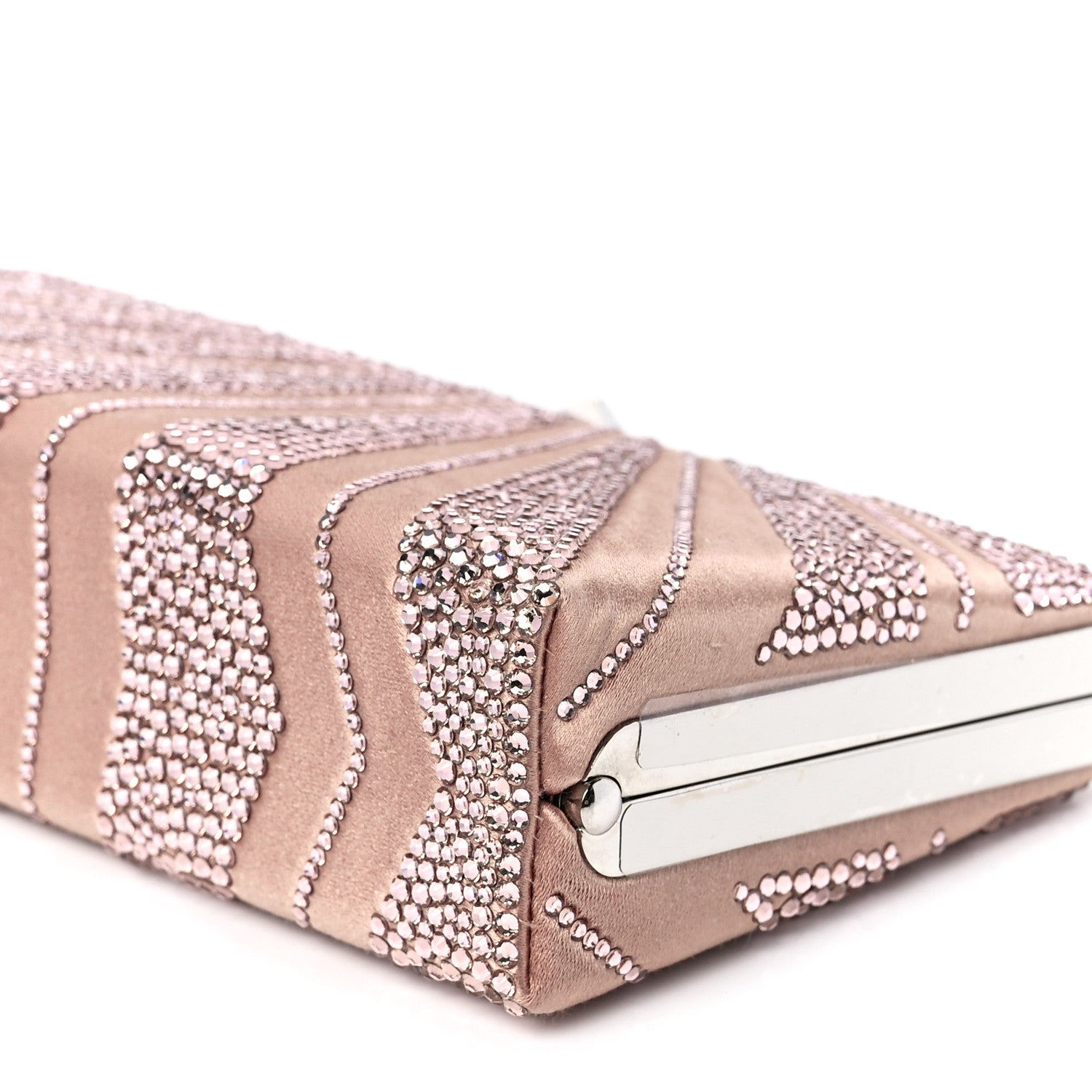 Jimmy Choo Crystal Satin Celeste Clutch Pink 9 of 9