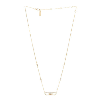 Messika 18K Yellow Gold Diamond Baby Move Classic Pave Necklace 3 of 8