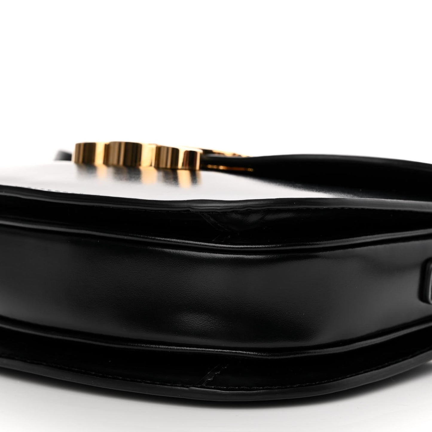 Shiny Calfskin Teen Besace Black