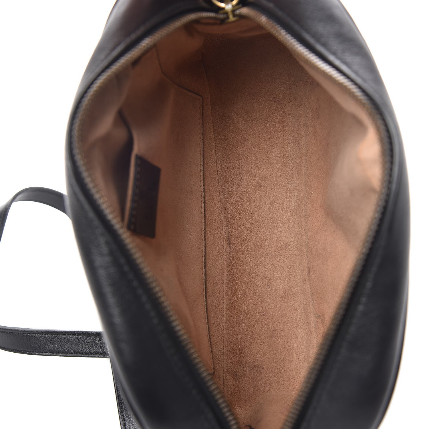 Gucci Calfskin Matelasse Small GG Marmont Chain Shoulder Bag Black 5 of 11