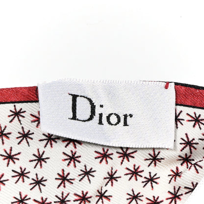 Christian Dior CHRISTIAN DIOR Silk Le Soleil Tarot Mitzah Scarf Off White 3 of 8