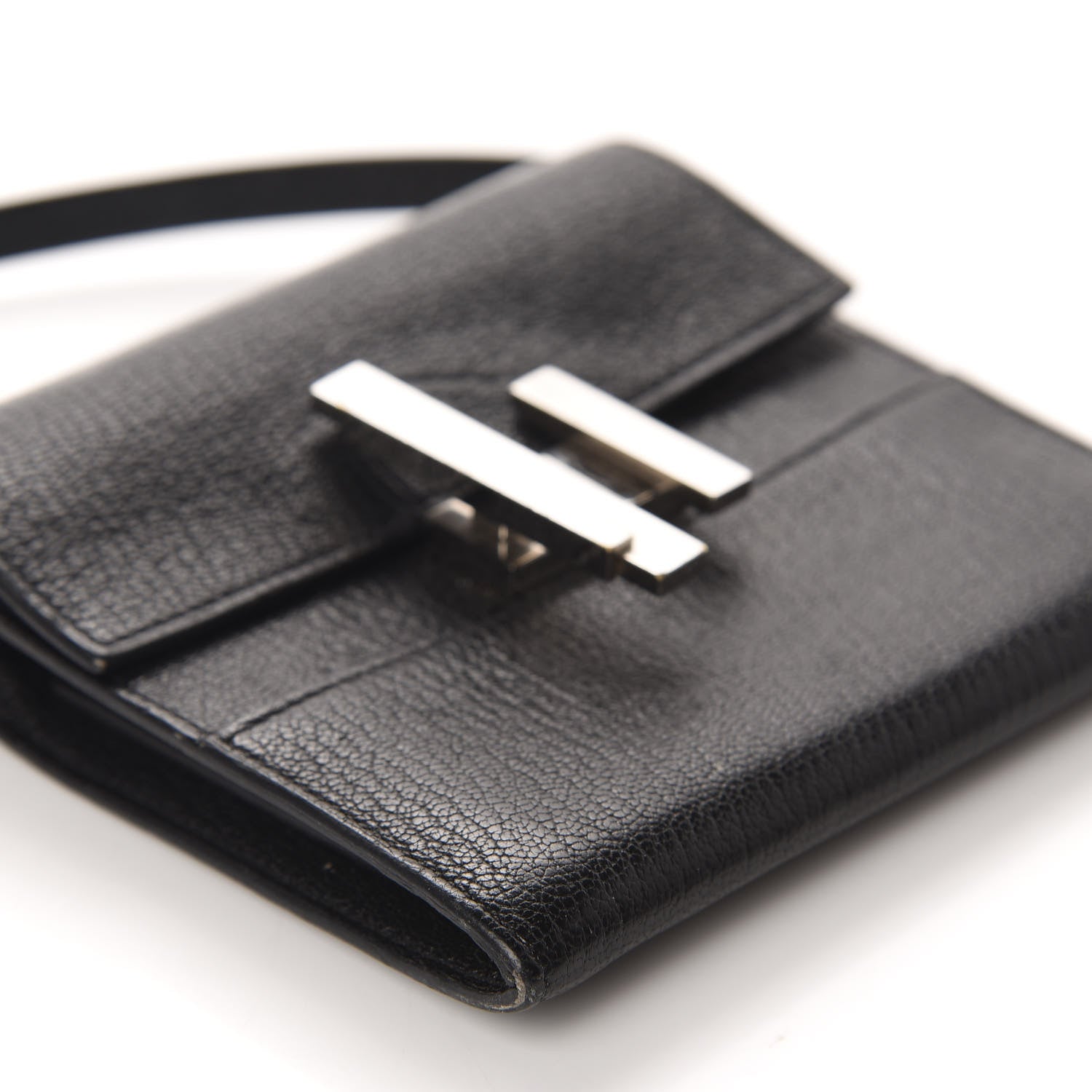 Hermes Chevre Chamkila Mini Cinhetic Wallet Black 7 of 13