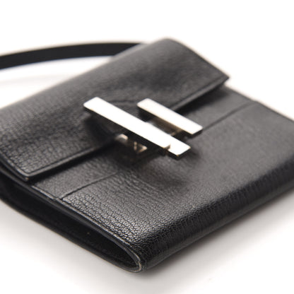 Hermes Chevre Chamkila Mini Cinhetic Wallet Black 7 of 13