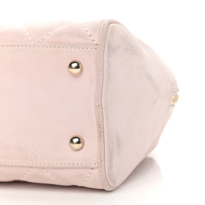 Chanel Caviar Quilted Small Bowler Tassel Pink 10 of 20