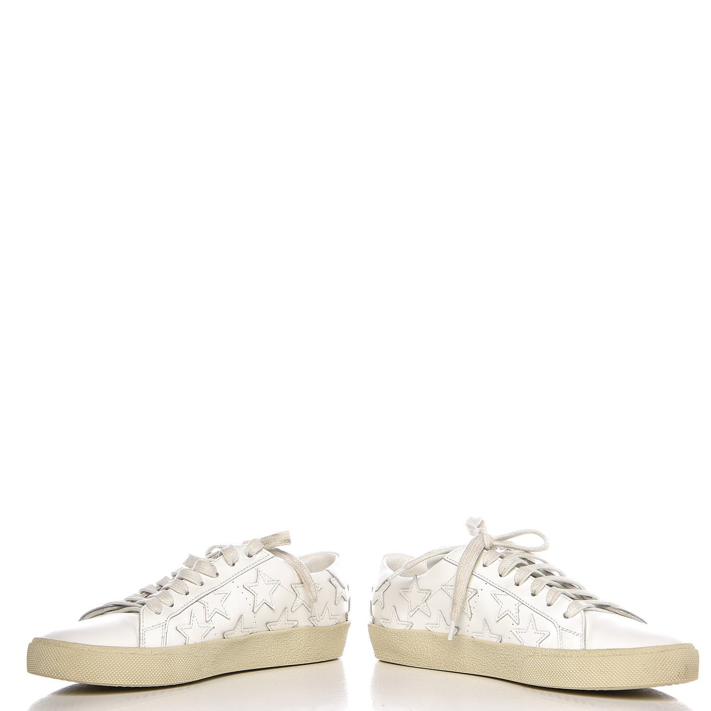 Nappa Star Court Sneakers 37.5 White