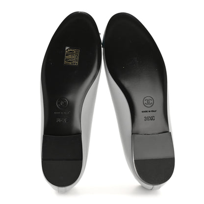 Chanel Lambskin Cap Toe CC Ballerina Flats 36.5 Light Blue Turquoise 6 of 9