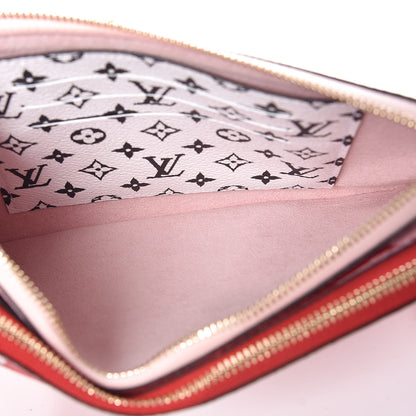 Louis Vuitton Monogram Giant Double Zip Pochette Rouge 7 of 8
