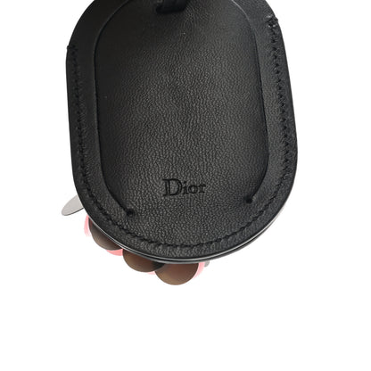 Christian Dior Calfskin Sequin Luggage Tag Black 3 of 4