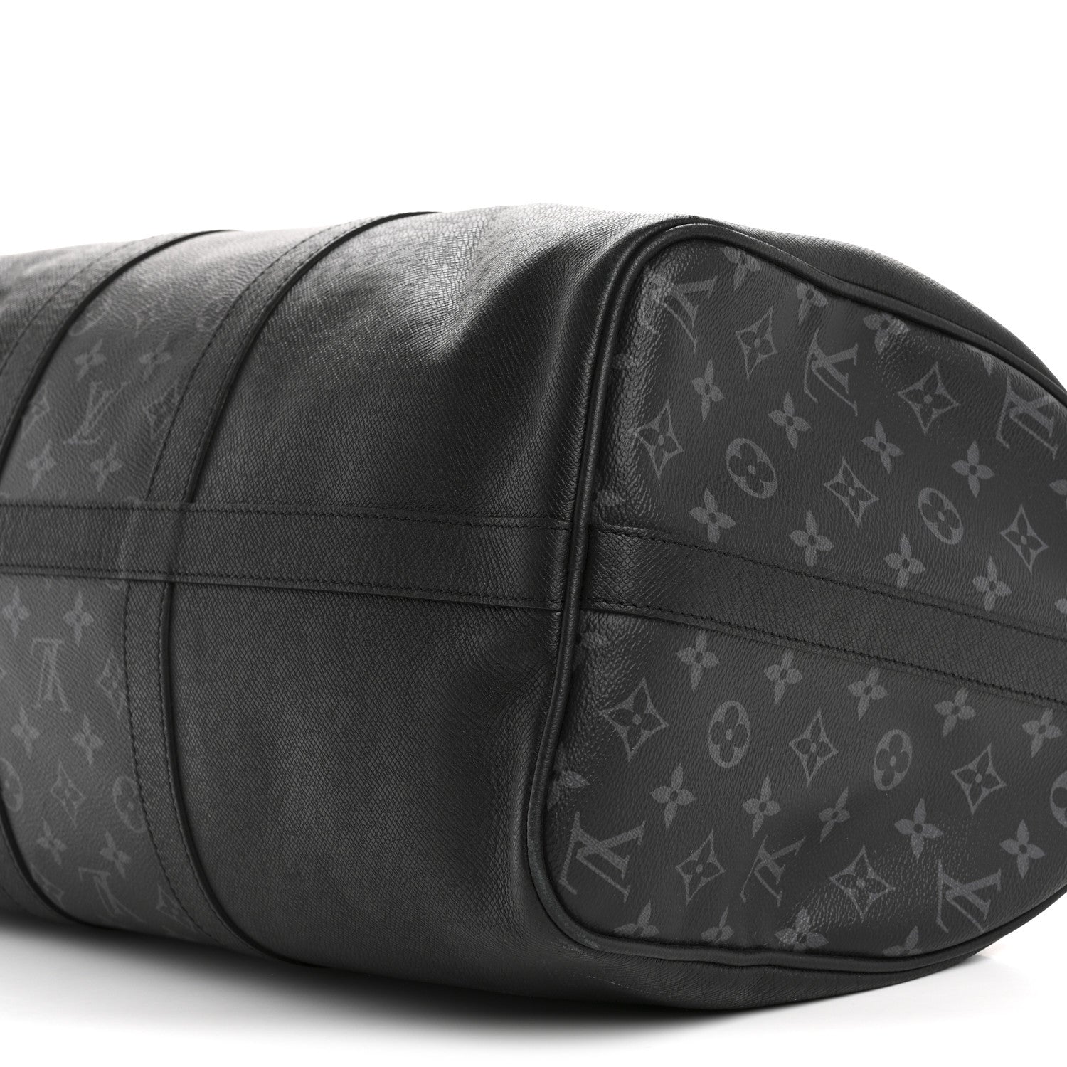 Louis Vuitton Taiga Monogram Eclipse Keepall Bandouliere 50 Black 8 of 14