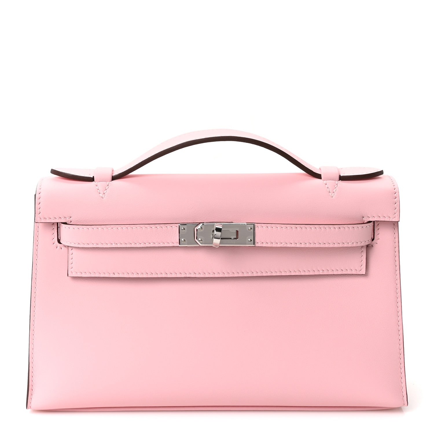Hermes Swift Kelly Pochette Clutch Rose Sakura 1 of 10