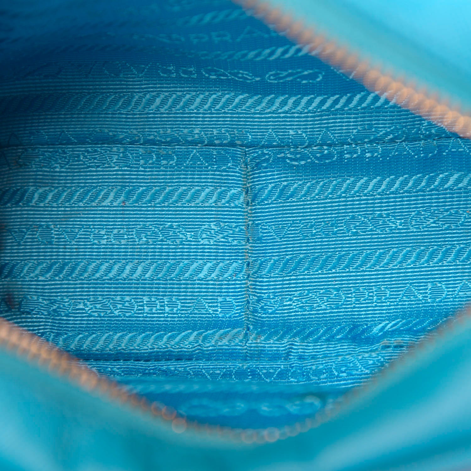 Prada Saffiano Lux Mini Top Handle Crossbody Celeste 6 of 11