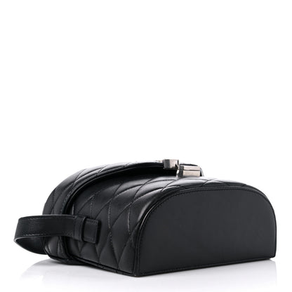 Saint Laurent Lambskin Quilted Monogram June Box Bag Black 4 of 12