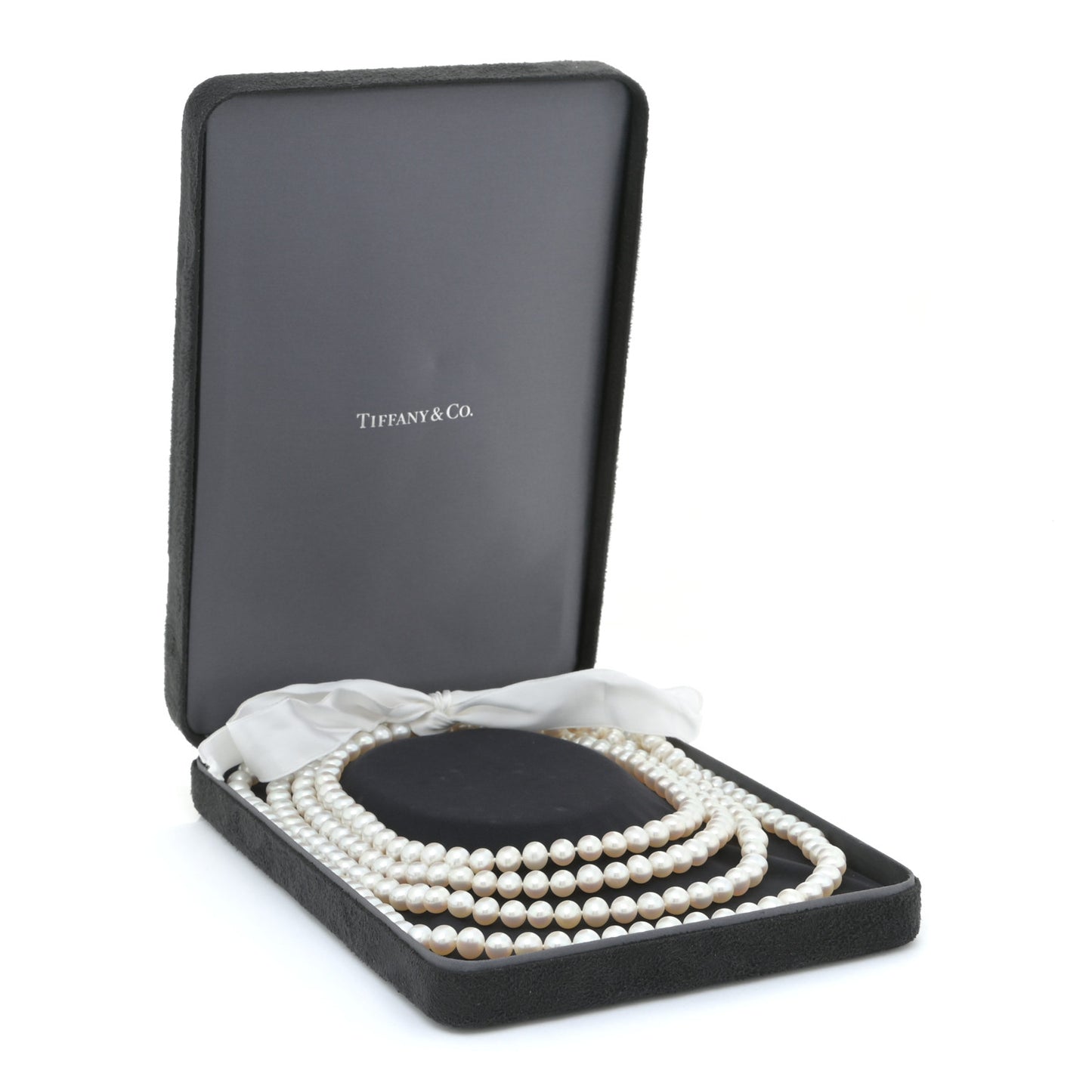 Sterling Silver Pearl 7.5-8mm Ziegfeld Strand Necklace 80"