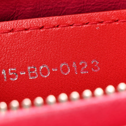Christian Dior Lambskin Cannage Medium Bi-Color Lady Dior Orange Fuchsia 8 of 14