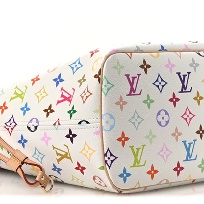 Louis Vuitton LV X TM Monogram Multicolor Neverfull MM White 9 of 11