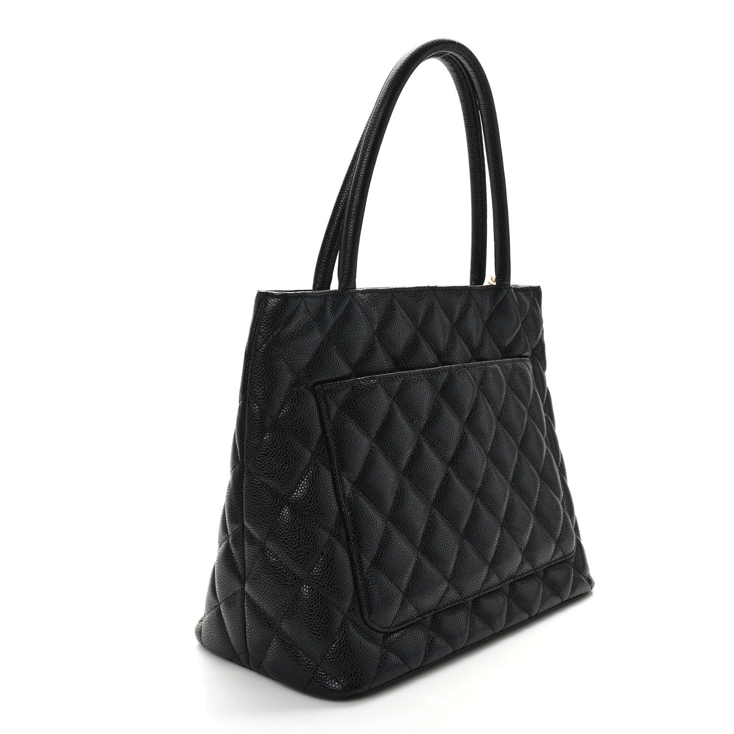 Chanel Caviar Quilted Medallion Tote Black 4 of 14