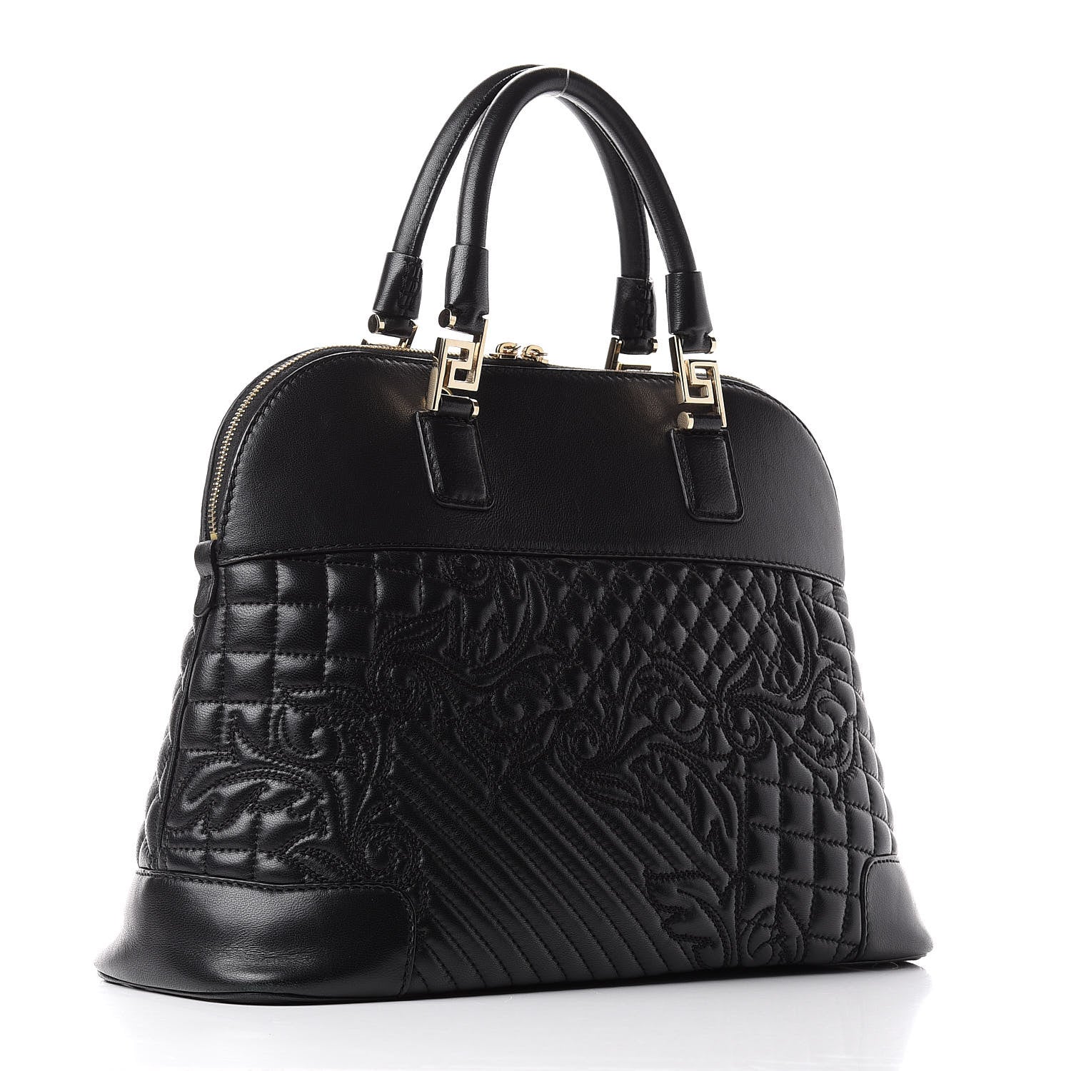 Versace Nappa Barocco Quilted Altea Vanitas Lady Athena Black 4 of 11