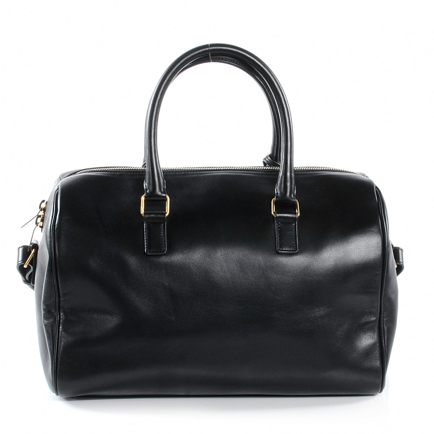 Leather Classic Duffle 6 Bag Black