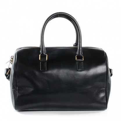 Saint Laurent Leather Classic Duffle 6 Bag Black 3 of 10