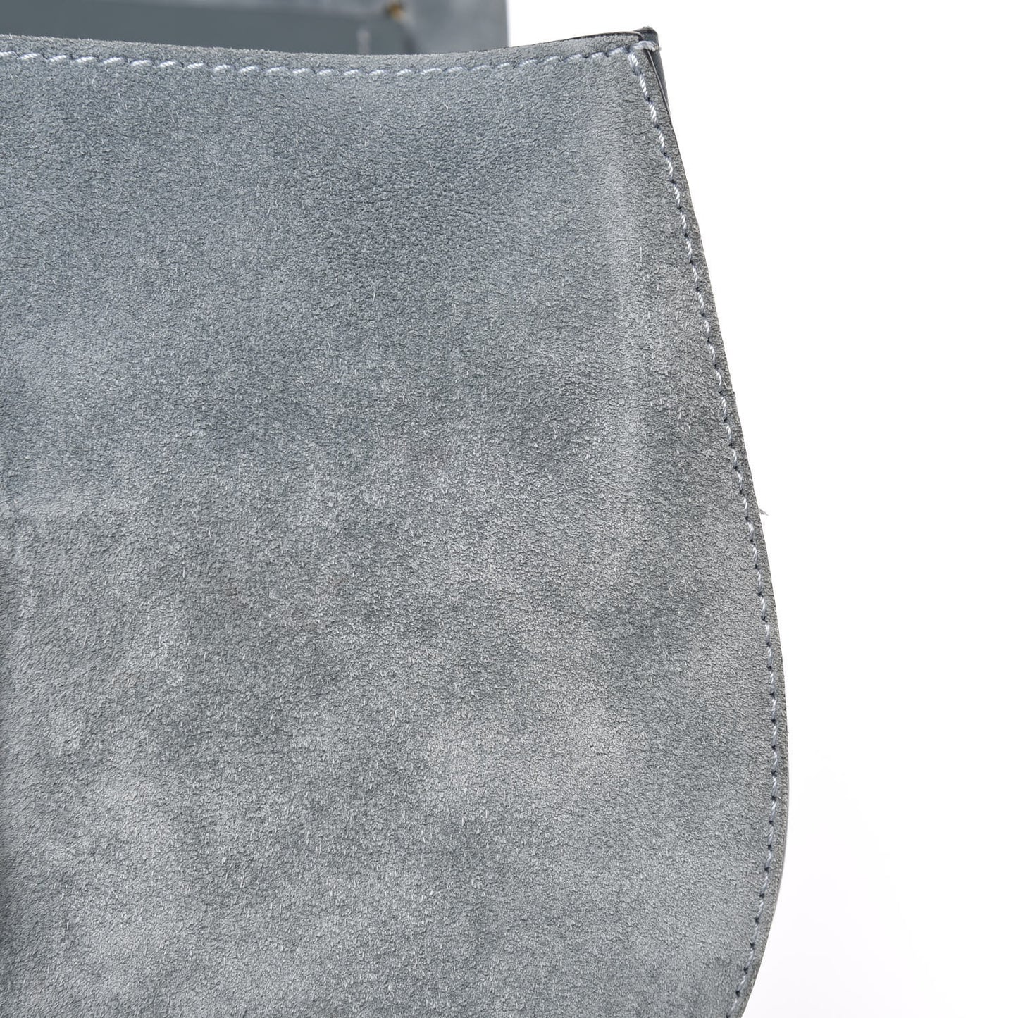 Suede Smooth Calfskin Mini Drew Shoulder Bag Cloudy Blue