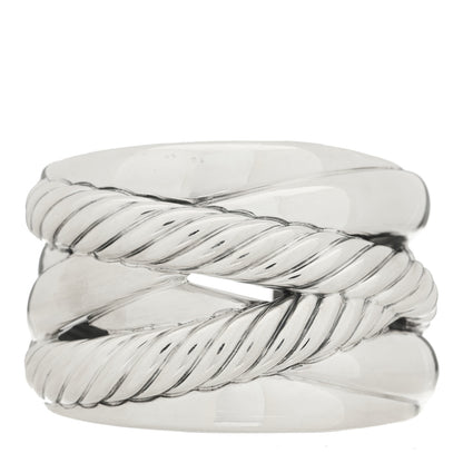 David Yurman Sterling Silver Crossover Cuff Bracelet 1 of 3