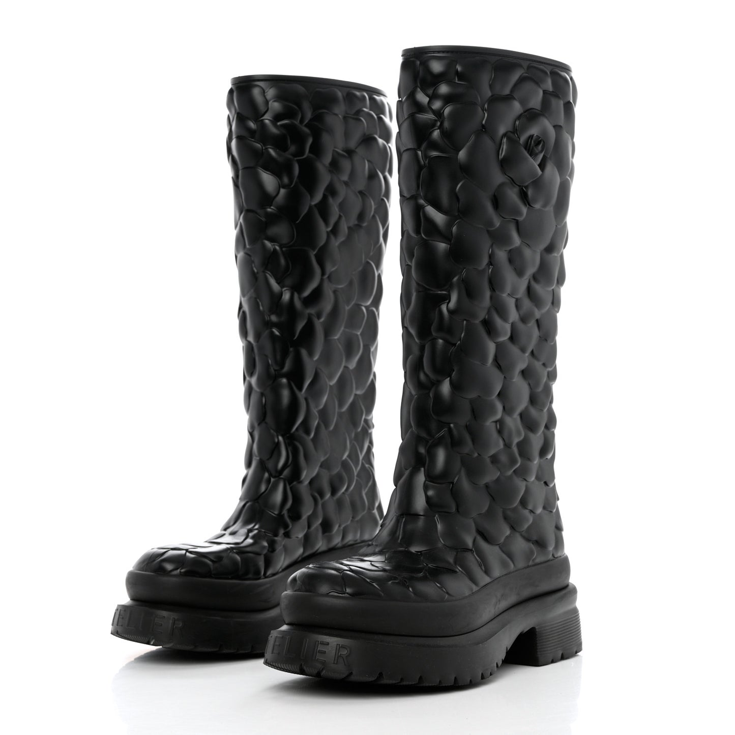 Rubber Atelier 03 Rose Edition 30/50mm Tall Rainboots 38 Black