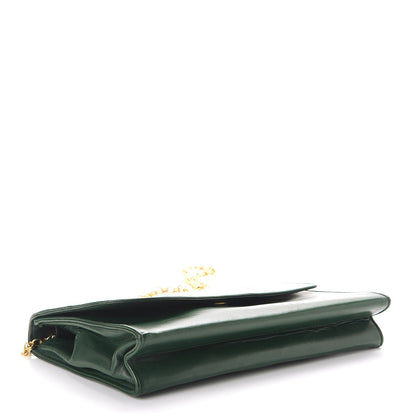 Chanel Lambskin CC Single Flap Green 4 of 17