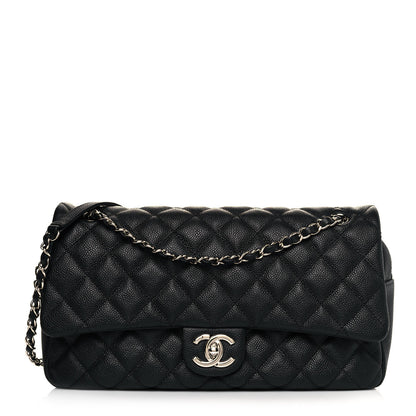 Chanel Caviar Quilted Jumbo Easy Flap Black 1 of 11