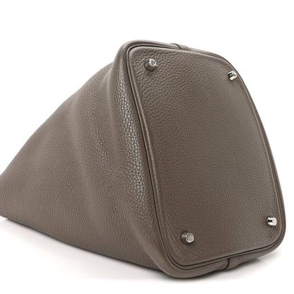 Hermes Taurillon Clemence Picotin Lock 22 MM Etain 9 of 10