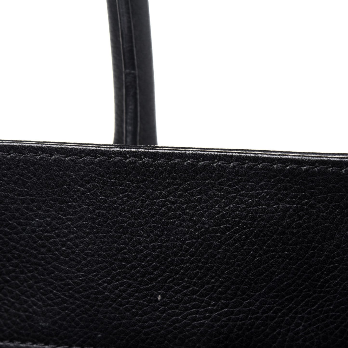 Calfskin Small Cerf Executive Shopper Tote Black